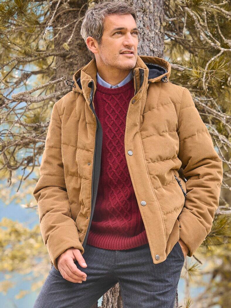 Outfit Cord Steppjacke