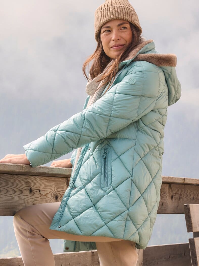 Outfit Steppjacke Kuschelkragen