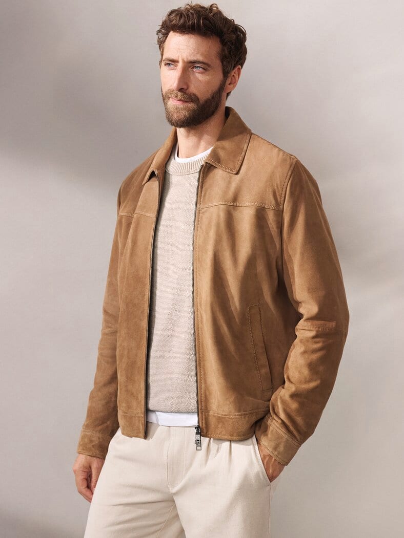 Outfit Ziegenvelours Blouson