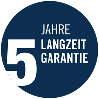 5 Jahre Langzeitgarantie