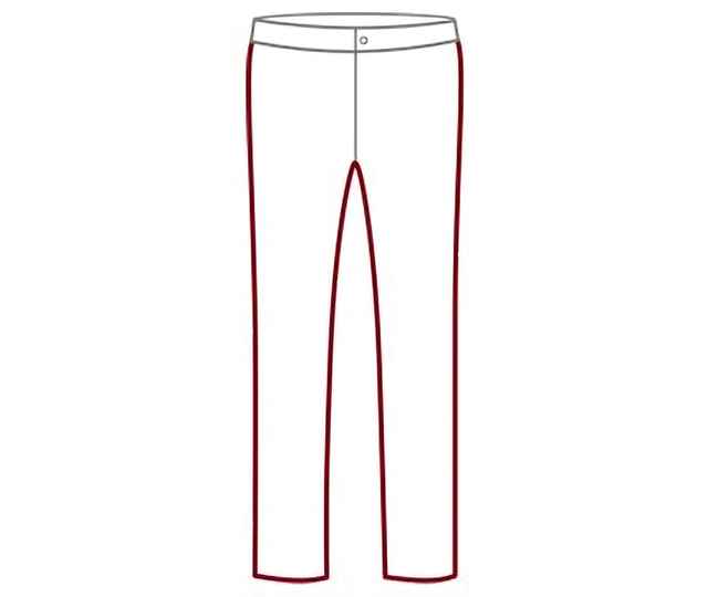 Illustration einer Hose im Modern Fit