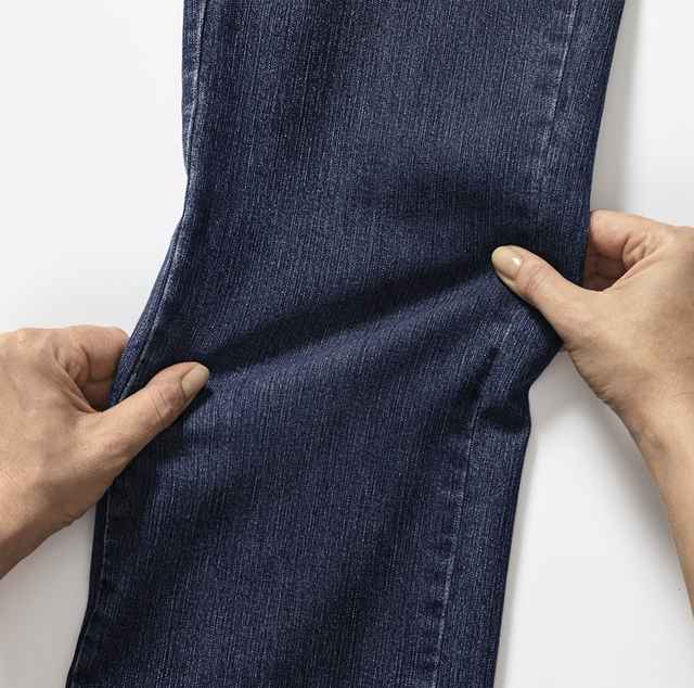 Nahaufnahme einer Denim Jeans